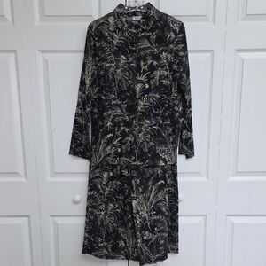 SAIPH made In ITALY Chic Black and Cream Patterned 2 Peice Pant Set